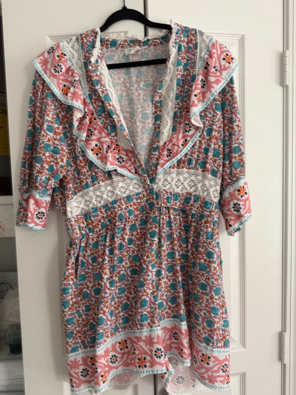 NUULY flounce trim romper